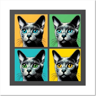 Korat Cat Pop Art - Cat Lovers Posters and Art